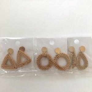 3 pairs Ratan Earrings